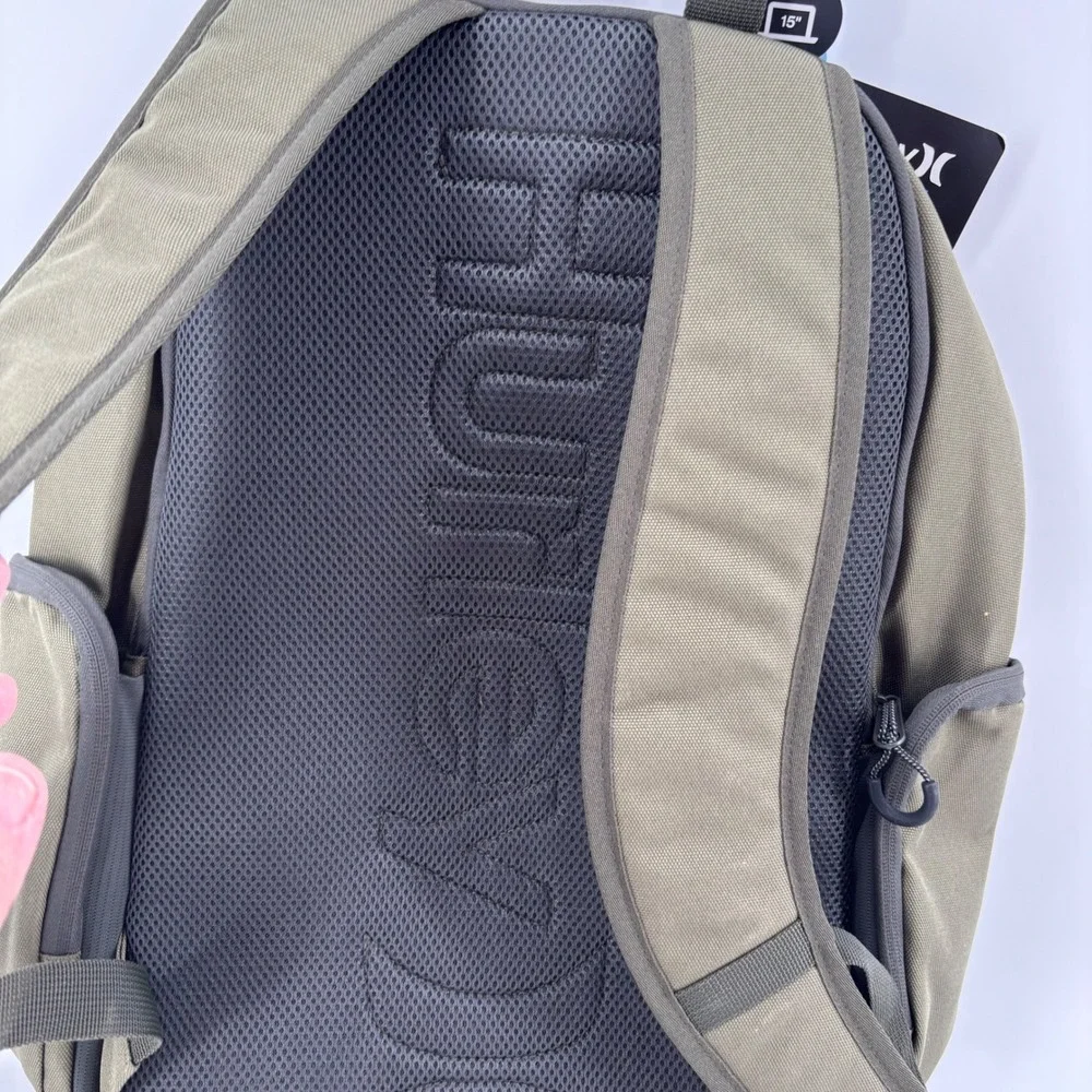 NWT Hurley 50-50 Backpack OS Olive Green Tactical Laptop Sleeve Gorpcore Utility